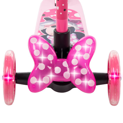 Huffy Disney Minnie Mouse Light-Up Toddler Scooter, Ages 3+, Pink, Girls
