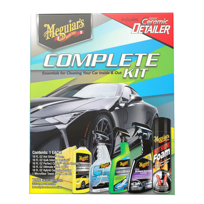 Meguiar's Complete Car Care Kit, Car Detailing Gift Set for Car Lovers, Men, Dads and Husbands
