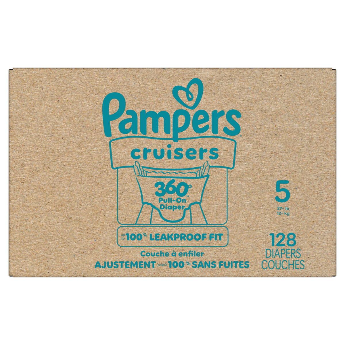Pampers Cruisers 360 Baby Diapers Size 5, 128 Count (Select for More Options)