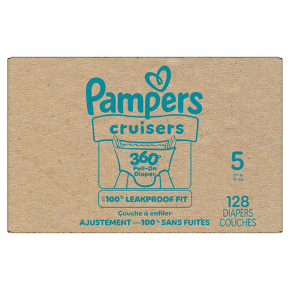 Pampers Cruisers 360 Baby Diapers Size 5, 128 Count (Select for More Options)
