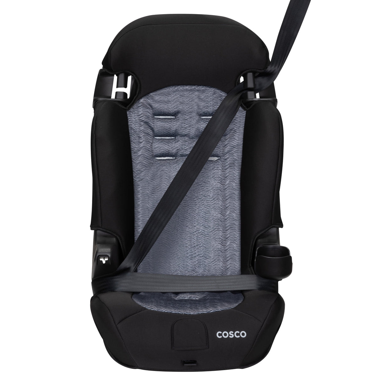 Cosco Kids Finale 2-in-1 Toddler Booster Car Seat, Fiberwave II, Black/Grey, Harness Booster Car Seat
