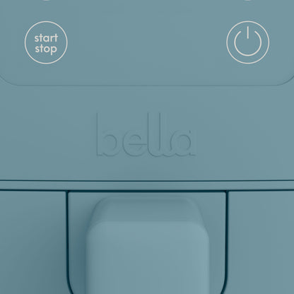 bella 4 Qt Slim Digital Air Fryer with EverGood™ Ceramic Nonstick Coating, 6 Preset Cooking Options, Surf