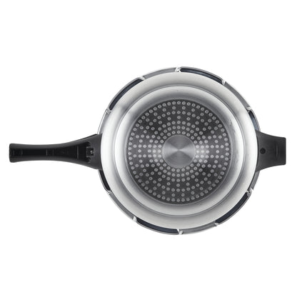 Farberware 6 qt Aluminum Stovetop Pressure Cooker, Induction Compatible, Silver