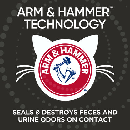 (4 pack) ARM & HAMMER Dual Defense with Microban Clumping Cat Litter for Multi-Cat Households, 14 lbs