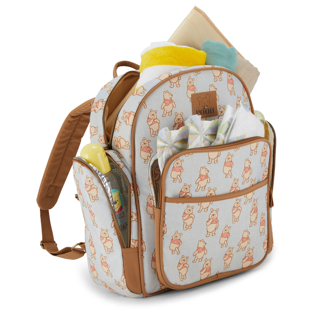 Disney Winnie The Pooh Backpack Diaper Bag with All Over Print