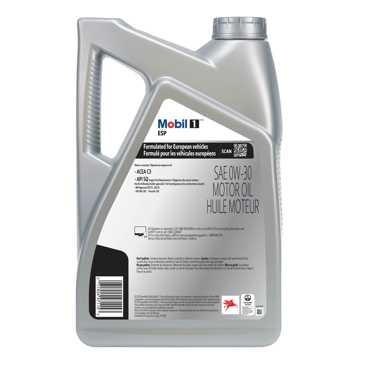 Mobil 1 ESP Full Synthetic Motor Oil 0W-30, 5 Quart
