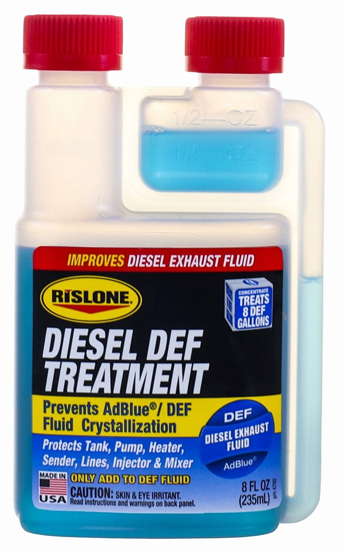 (4 pack) Rislone DEF Treatment for Diesel Vehicles, 8 fl oz Bottle