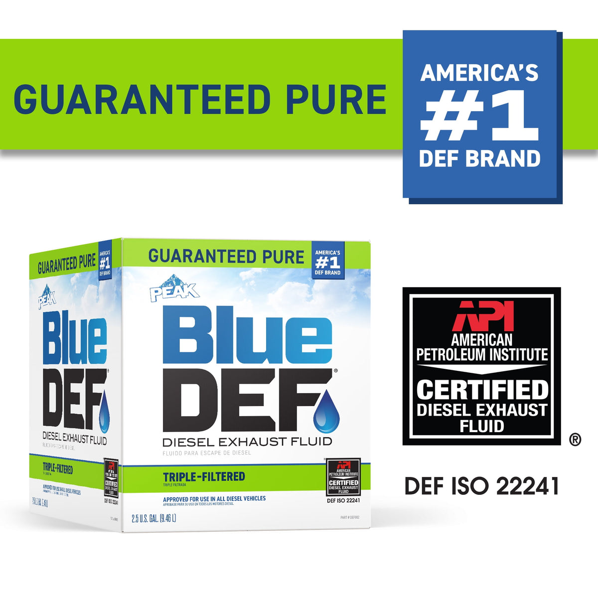 (3 pack) BlueDEF Diesel Exhaust Fluid, 2.5 gal