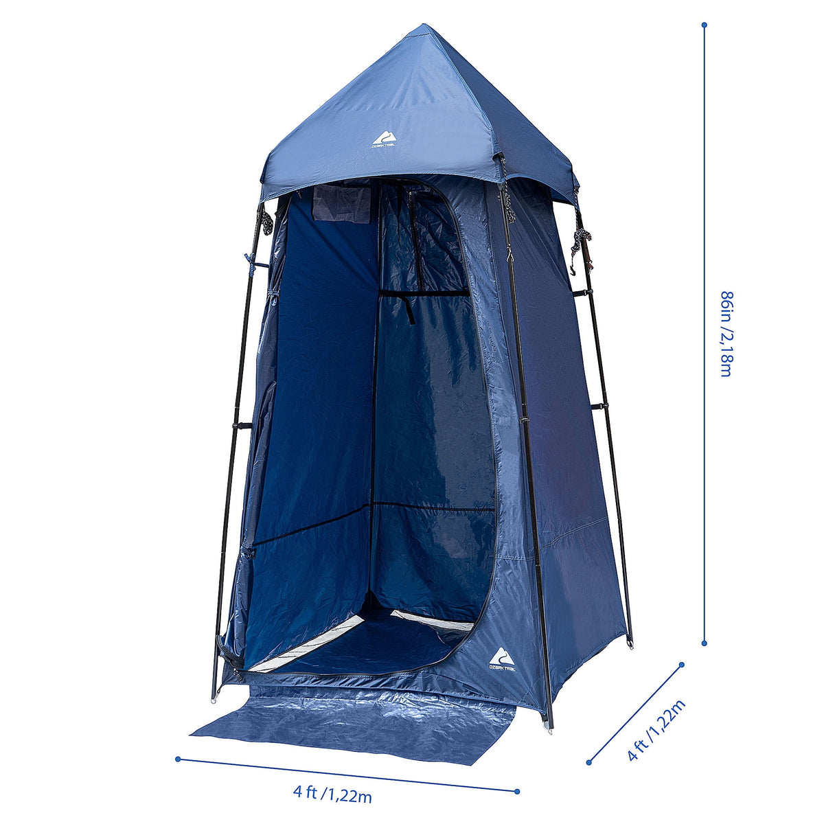 Ozark Trail 1-Person Privacy Shelter Tent, Blue