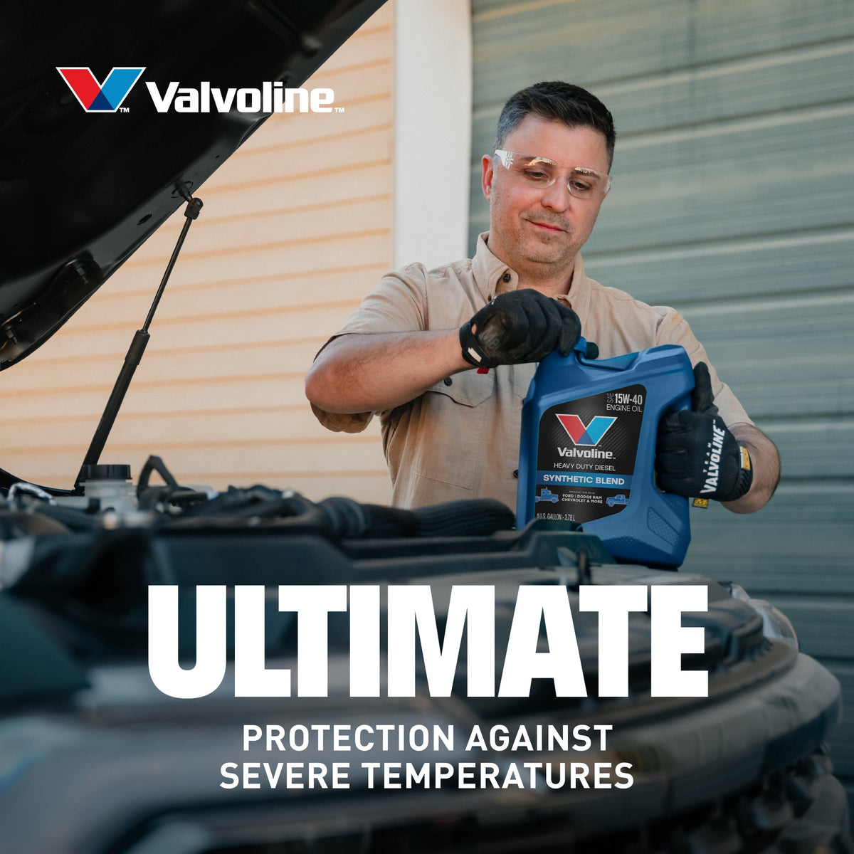 Valvoline Heavy Duty Diesel Synthetic Blend 15W-40 Engine Oil 2.5 Gallon