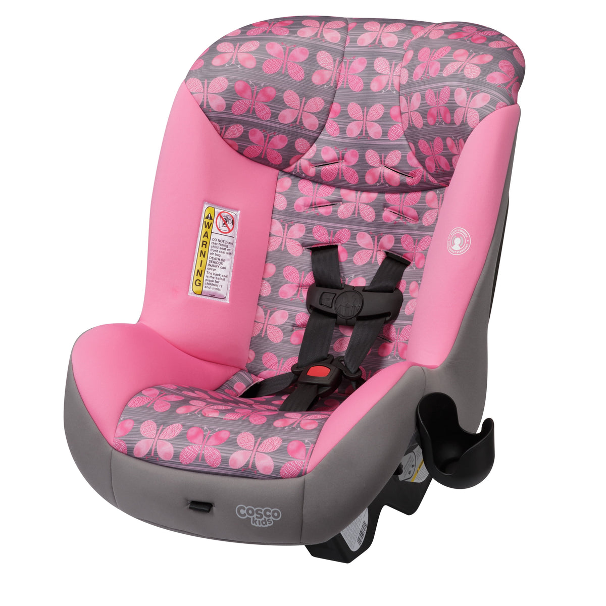Cosco Kids Scenera Extend Infant & Toddler Car Seat, Convertible Car Seat, Pink Butterfly
