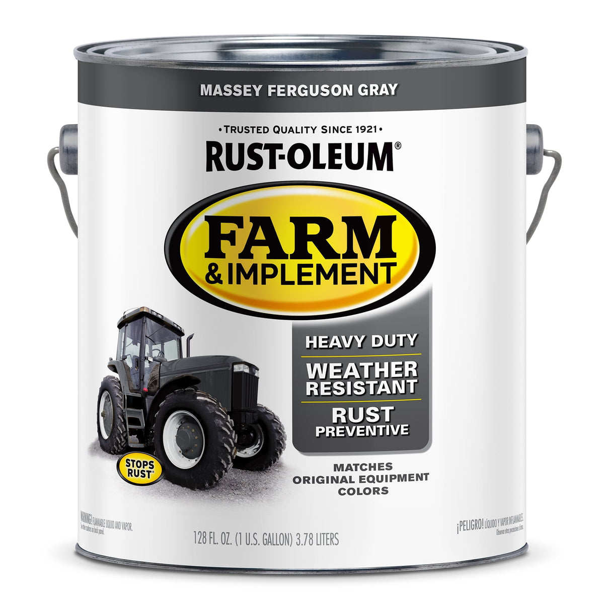Massey Ferguson Gray , Rust-Oleum Gloss Farm and Implement Paint- Gallon, 1 Pack