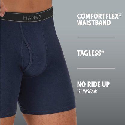 Hanes Men's Value Pack Assorted Boxer Briefs