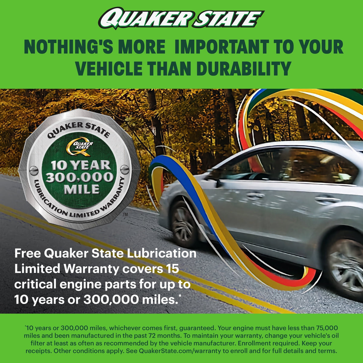(2 pack) Quaker State Full Synthetic 0W-20 Motor Oil, 5-Quart