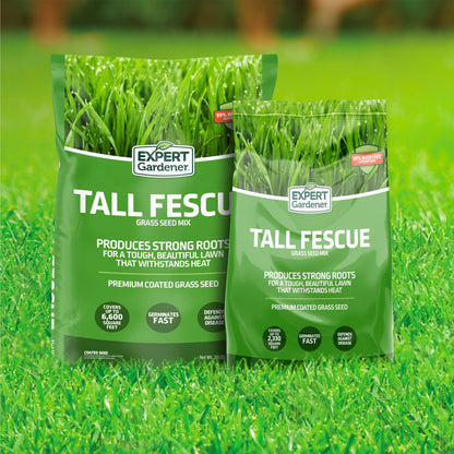 Expert Gardener Tall Fescue Grass Seed Mix, Sun to Partial Shade, 20 lb
