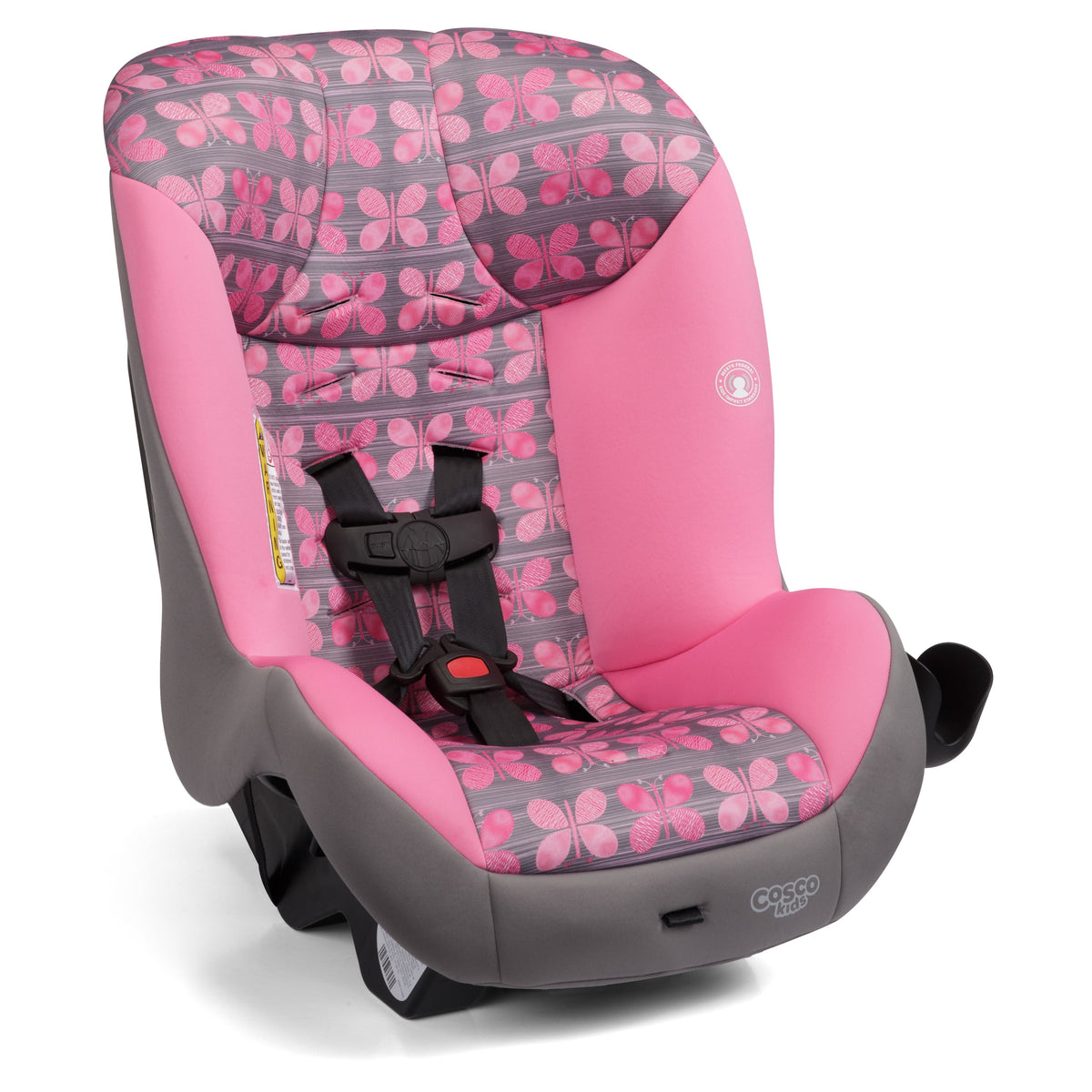 Cosco Kids Scenera Extend Infant & Toddler Car Seat, Convertible Car Seat, Pink Butterfly