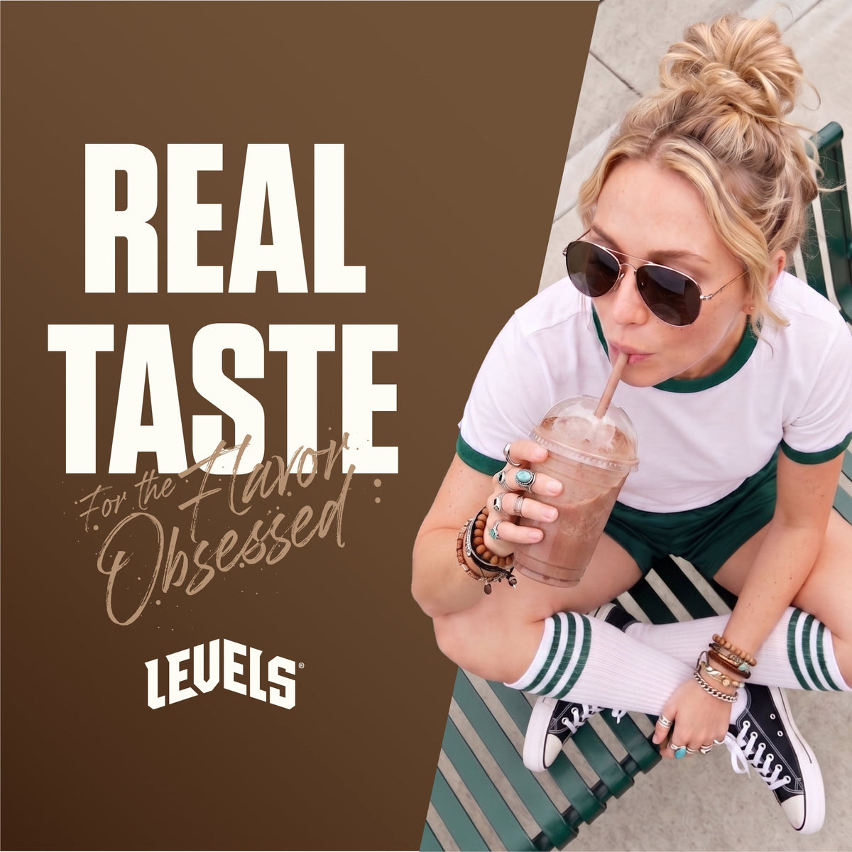 Levels Grass Fed Whey Protein Powder, No Artificials, 24g of Protein, Double Chocolate, 1.48 lbs
