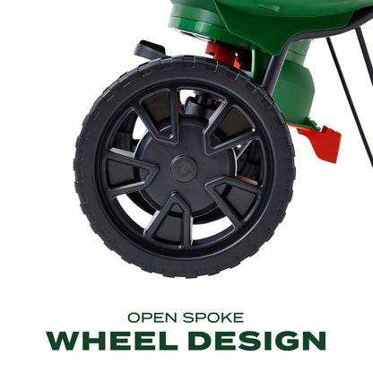 Scotts Turf Builder EdgeGuard Mini Broadcast Spreader for Grass Seed, Fertilizer, Salt, Ice Melt