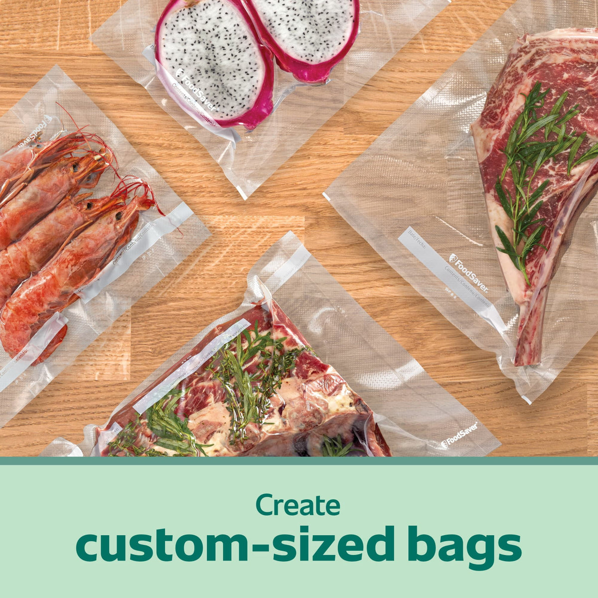 FoodSaver Heavy Duty Vacuum Seal Rolls, 11" x 16', 6-Pack