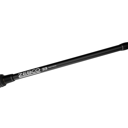 Zebco 33 Tactical Spincast Reel and Fishing Rod Combo, 6-Foot 2-Piece Fishing Pole, Size 30 Reel, Black