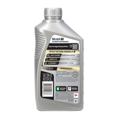 (4 pack) Mobil 1 Extended Performance Full Synthetic Motor Oil 10W-30, 1 Quart