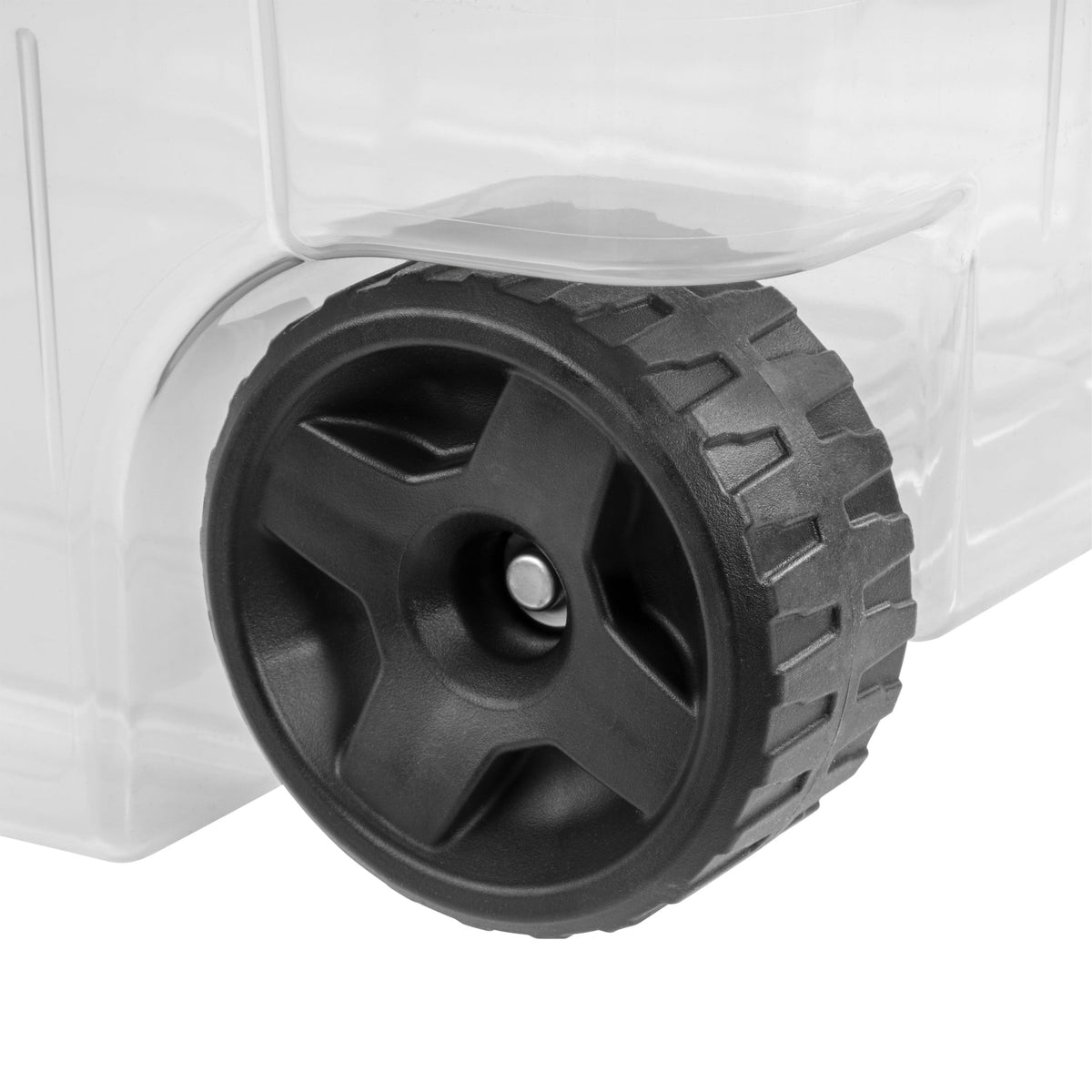 Sterilite Extra-Large Rugged Wheeled Storage Bin, 160 Quart Durable Clear Storage Container with Latching Lid and Pull Handle, Dark Gray, 2 Pack