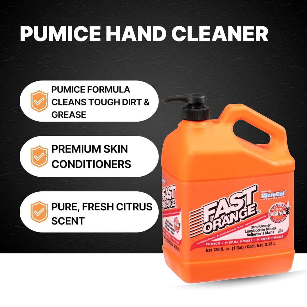 (2 pack) Permatex Fast Orange Pumice Hand Cleaner, 1 Gal