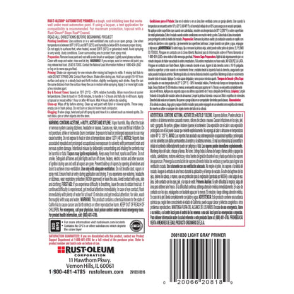 (6 pack) Light Gray, Rust-Oleum Stops Rust Automotive Primer Flat Spray Paint-2081830, 12 oz