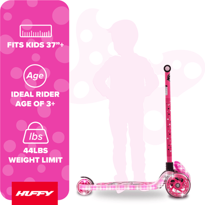 Huffy Disney Minnie Mouse Light-Up Toddler Scooter, Ages 3+, Pink, Girls