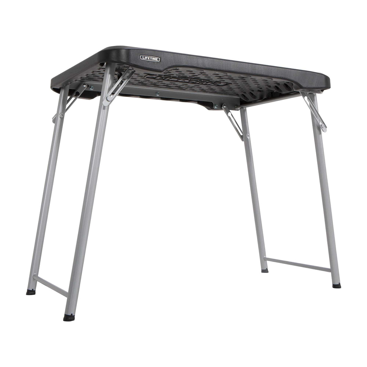 Lifetime 30 inch Personal Rectangle Folding Table, Indoor/Outdoor, Black (80668)