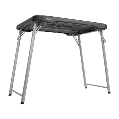 Lifetime 30 inch Personal Rectangle Folding Table, Indoor/Outdoor, Black (80668)