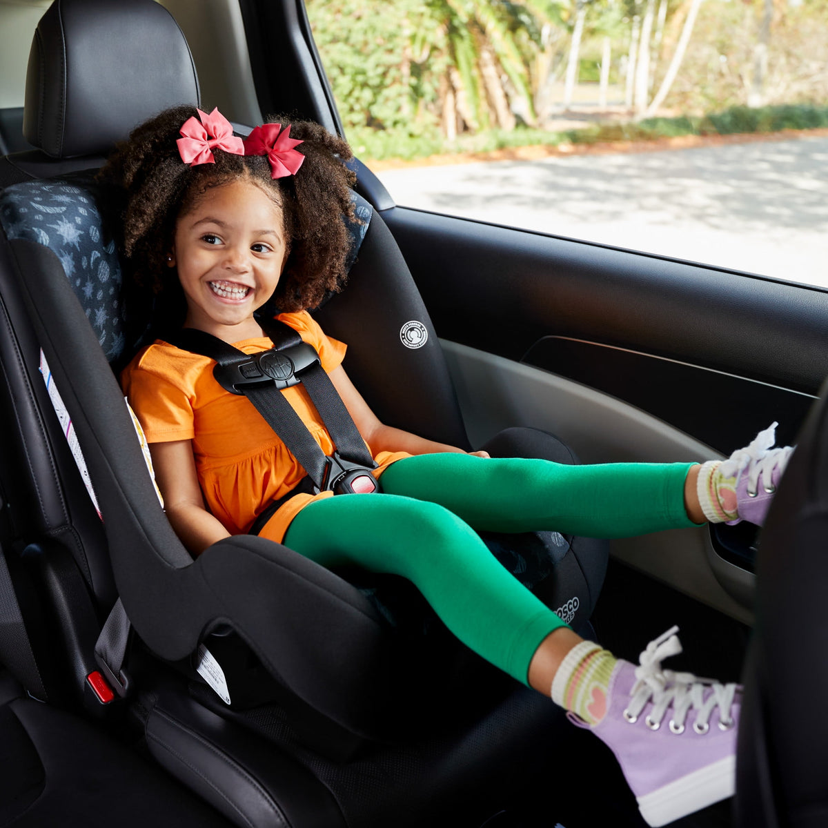 Cosco Kids Scenera Extend Infant & Toddler Car Seat, Convertible Car Seat, Pink Butterfly