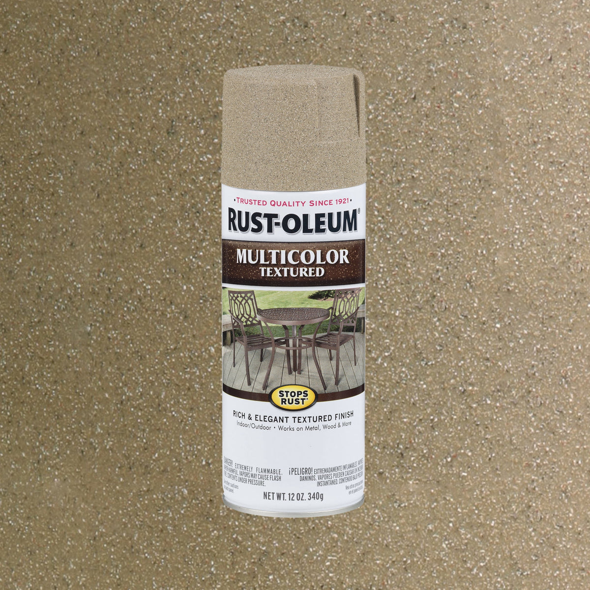 (3 pack) Desert Bisque, Rust-Oleum Stops Rust Multi-Color Textured Spray Paint-223524, 12 oz