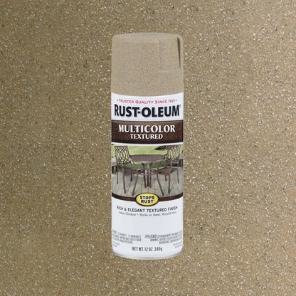 (3 pack) Desert Bisque, Rust-Oleum Stops Rust Multi-Color Textured Spray Paint-223524, 12 oz