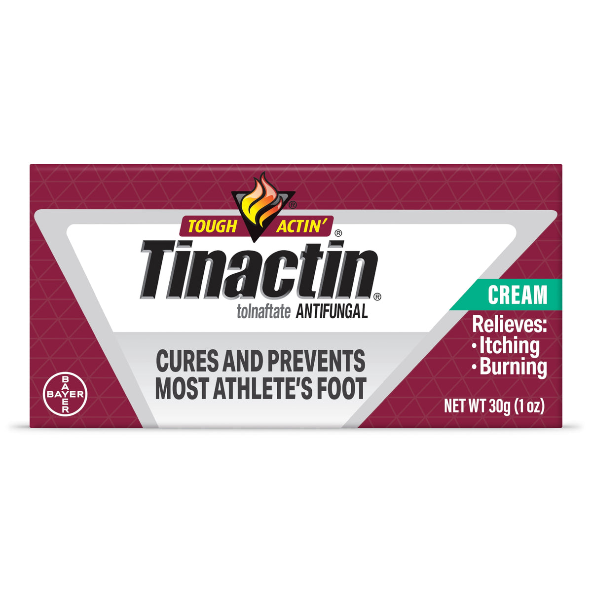 (3 pack) Tinactin Tolnaftate Athlete's Foot Treatment Antifungal Cream, 30G Tube