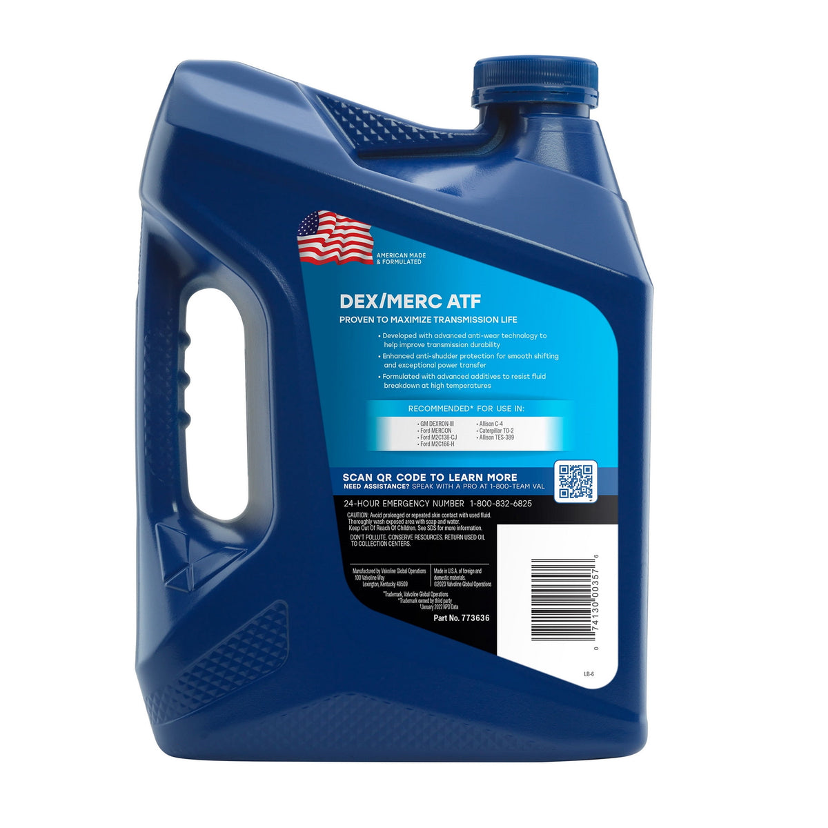 Valvoline Dex/Merc ATF Automatic Transmission Fluid 1 Gallon
