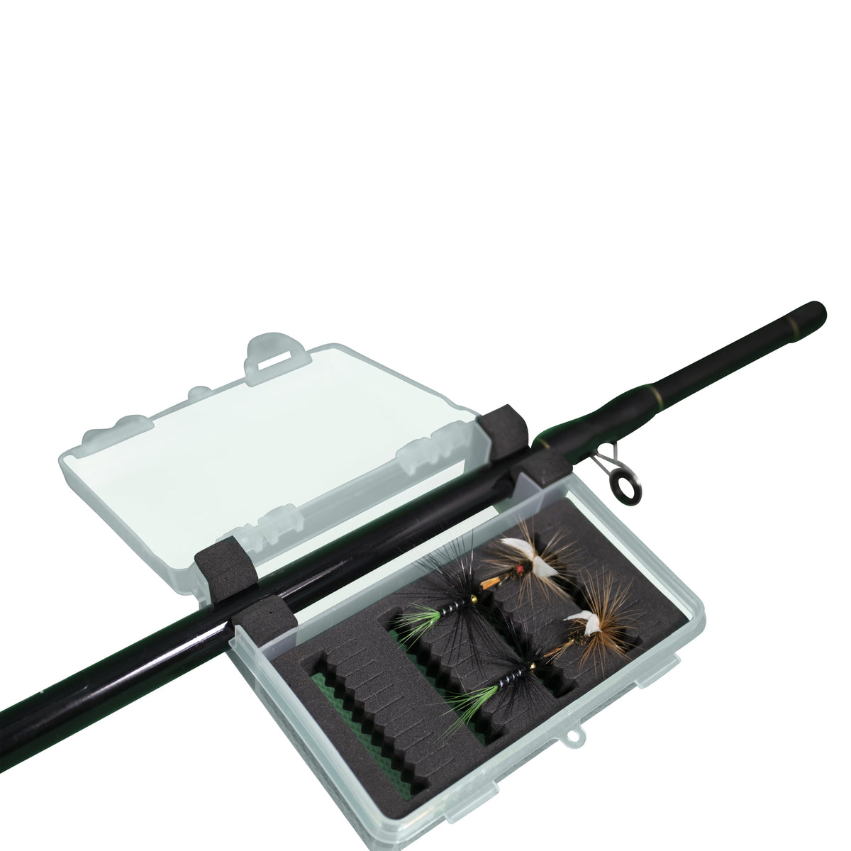 Ozark Trail 8 ft Fly Fishing Rod and Reel Combo with Fly Box and 4 Flies