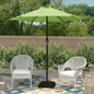 Kool 7.5ft Patio Umbrella with Crank Handle, Outdoor Market Umbrella with 6 Sturdy Umbrella Ribs Waterproof for Garden, Deck, Backyard, Pool, Aqua