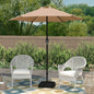 Kool 7.5ft Patio Umbrella with Crank Handle, Outdoor Market Umbrella with 6 Sturdy Umbrella Ribs Waterproof for Garden, Deck, Backyard, Pool, Aqua
