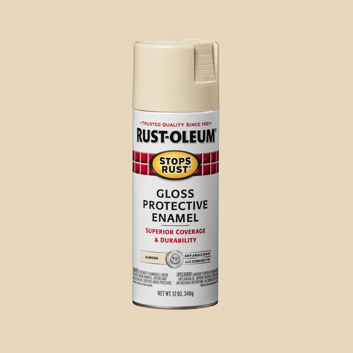 (6 pack) Orange, Rust-Oleum Stops Rust Protective Enamel Gloss Spray Paint-214084, 12 oz
