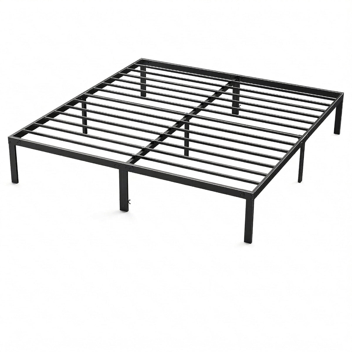 Alvantor Heavy Duty Metal Twin Bed Frame with Steel Slat Support and Storage