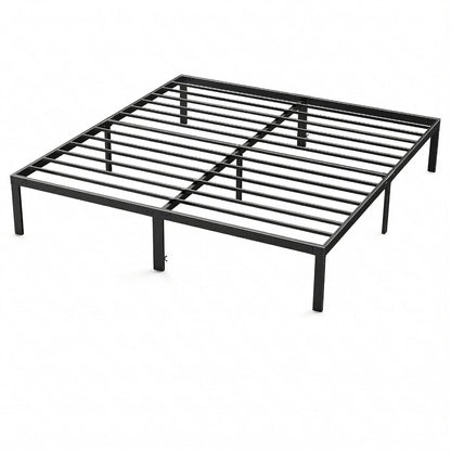 Alvantor Heavy Duty Metal Twin Bed Frame with Steel Slat Support and Storage