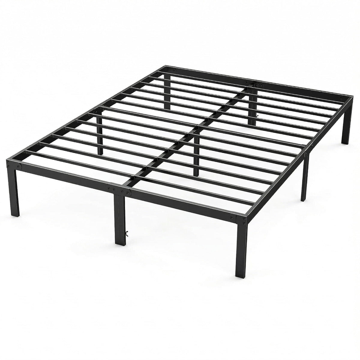Alvantor Heavy Duty Metal Twin Bed Frame with Steel Slat Support and Storage