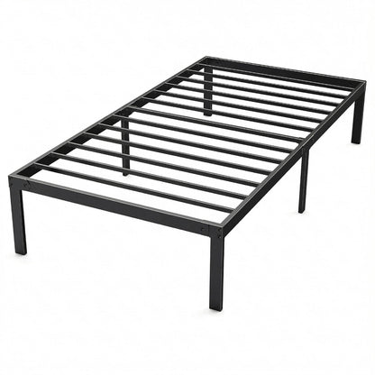 Alvantor Heavy Duty Metal Twin Bed Frame with Steel Slat Support and Storage