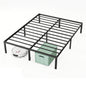 Alvantor Metal Bed Frame 16 Inch Tall, Heavy Duty Sturdy Mattress Foundation, No Box Spring Needed, Easy to Assemble, Under-bed Storage Space, Black