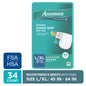 (2 pack) Assurance Unisex Stretch Briefs with Tabs, L/XL, 34 Count