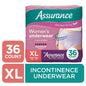 Assurance Women's Incontinence & Postpartum Underwear, X-Large , Maximum Absorbency, 72 Count
