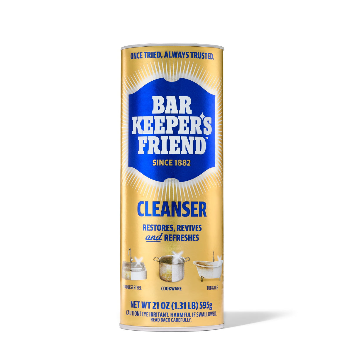(12 pack) Bar Keepers Friend Cleanser Powder 21 OZ (595g) Trusted and True Since 1882