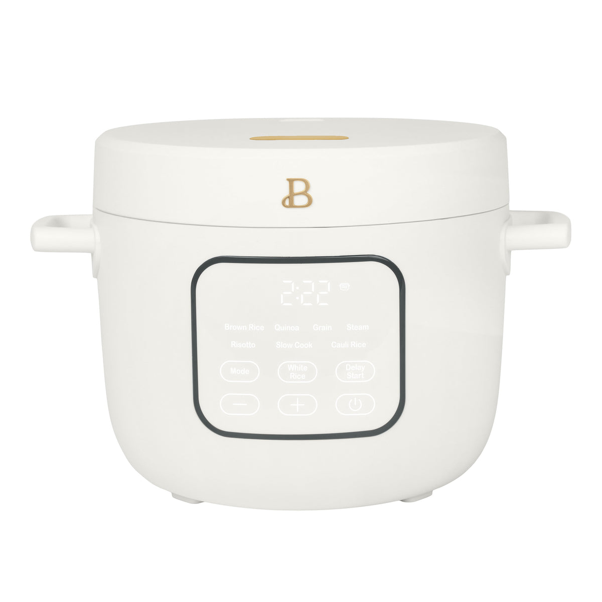Beautiful 14-Cup Cooked, 6-Cups Uncooked Electric Rice and Grain Cooker, EverGood Ceramic Nonstick Coating, Black Sesame by Drew Barrymore