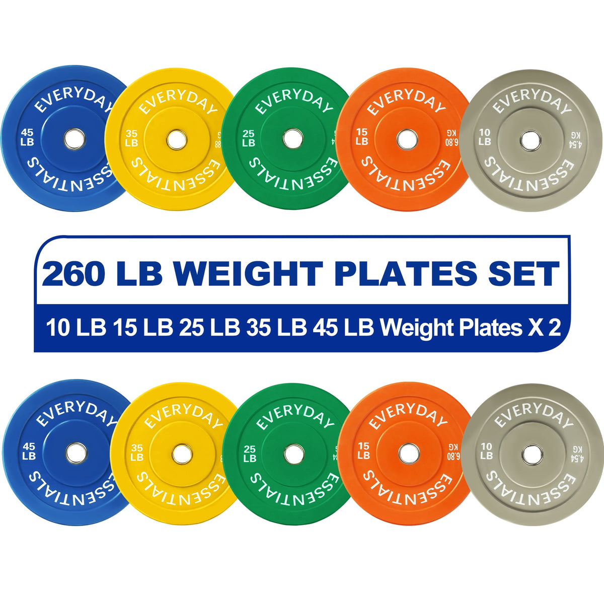 BalanceFrom Olympic Bumper Plate Weight Plate with Steel Hub, Black, 35lbs, Single